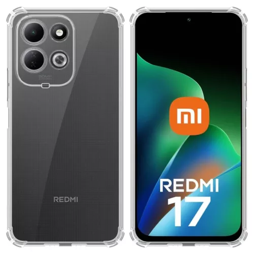 Tactical TPU Plyo tok Xiaomi Redmi 17 4G/5G készülékhez, átlátszó
