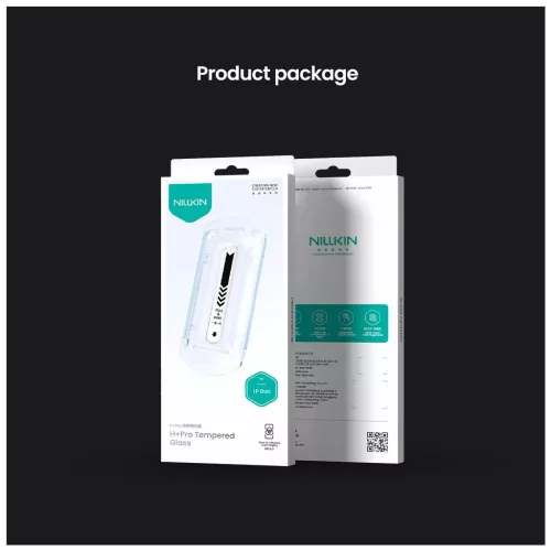 Nillkin edzett üveg kijelzővédő 0.2 mm H+ PRO 2.5D Apple iPhone Duo készülékhez applikátorral (Outer)