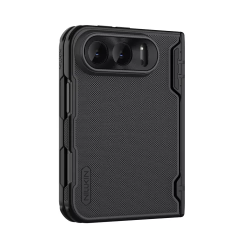 Nillkin Super Frosted FOLD mágneses hátlap tok Apple iPhone Duo készülékhez fekete