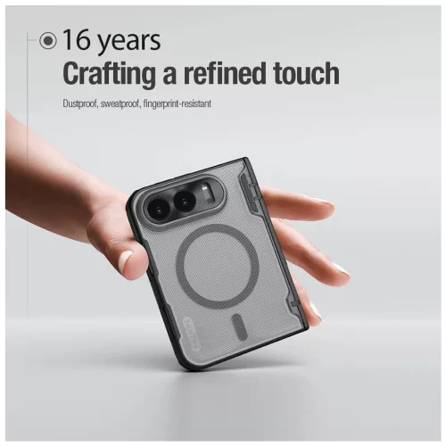 Nillkin Super Frosted FOLD mágneses hátlap tok Apple iPhone Duo készülékhez fekete