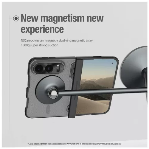 Nillkin Super Frosted FOLD mágneses hátlap tok Apple iPhone Duo készülékhez fekete