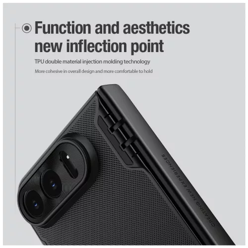 Nillkin Super Frosted FOLD mágneses hátlap tok Apple iPhone Duo készülékhez fekete