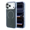 Mercedes PC/TPU kétrétegű MagSafe tok iPhone 18 Pro készülékhez, antracit/kék