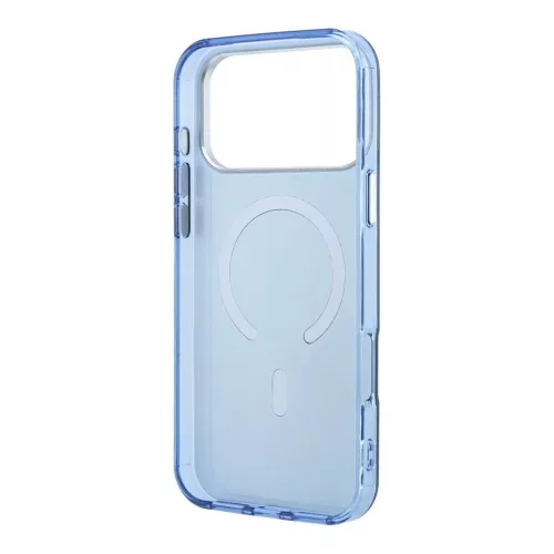 Mercedes PC/TPU kétrétegű MagSafe tok iPhone 18 Pro készülékhez, antracit/kék