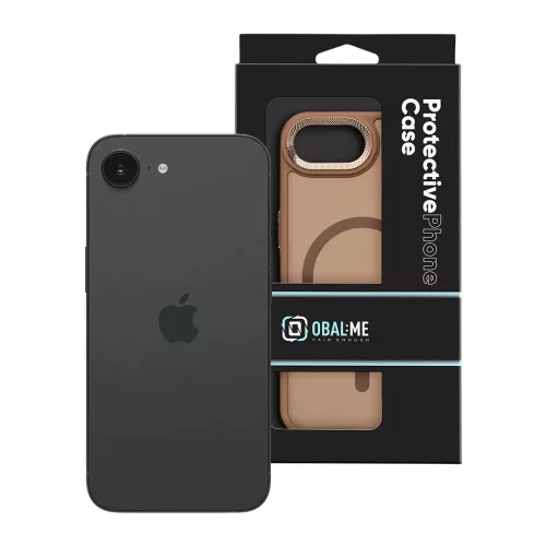 OBAL:ME MagNetix Lumen tok Apple iPhone 16e/17e készülékhez barnásszürke