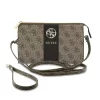 Guess 4G Stripe PU műbőr fém logós táska barna