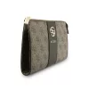 Guess 4G Stripe PU műbőr fém logós táska barna