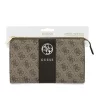 Guess 4G Stripe PU műbőr fém logós táska barna