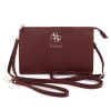 Guess PU 4G Peony Stripe Metal Logo kézitáska bordó
