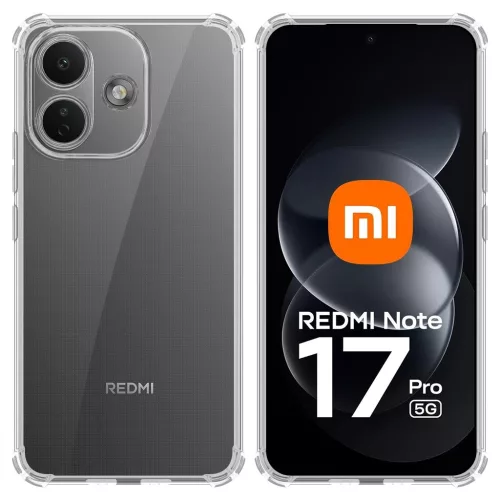 Tactical TPU Plyo tok Xiaomi Redmi Note 17 Pro 5G készülékhez, átlátszó