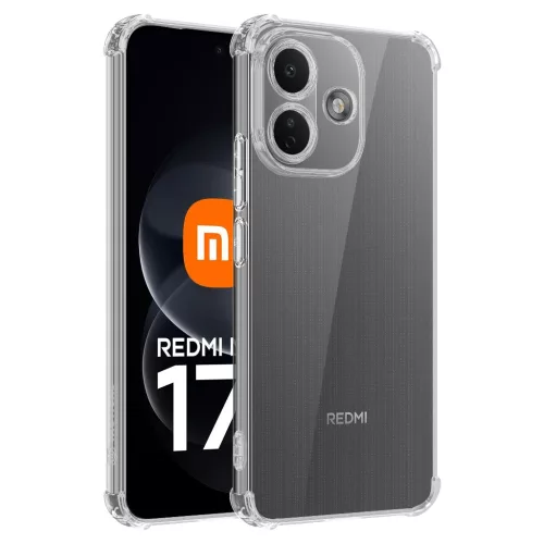 Tactical TPU Plyo tok Xiaomi Redmi Note 17 Pro 5G készülékhez, átlátszó